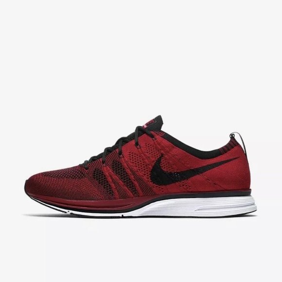 Nike Flyknit Trainer University Red Black Shoes Mens Size 10 Running AH8396-601 main image 7